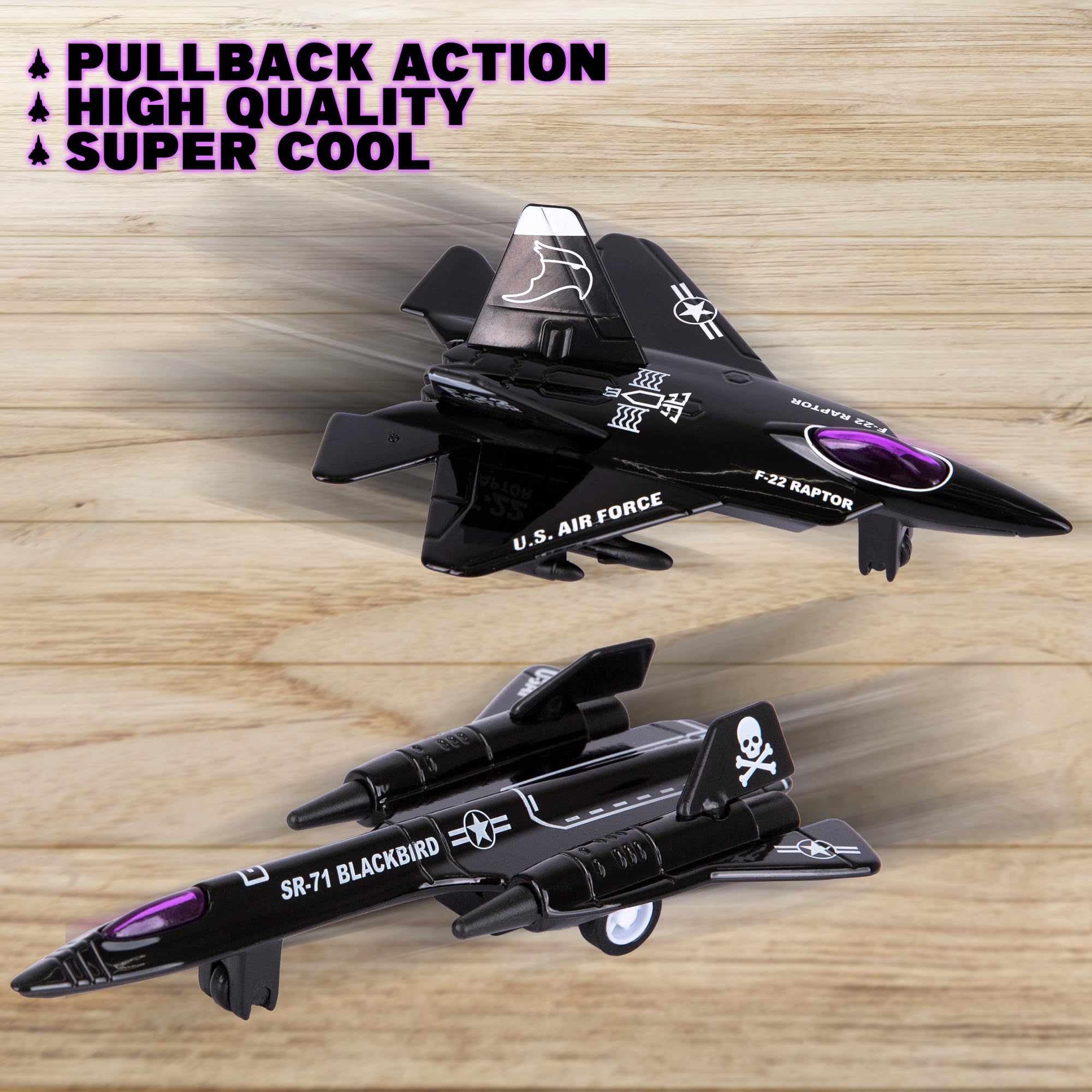 Amazon.com: ArtCreativity Diecast Stealth Bomber Toy Jets with